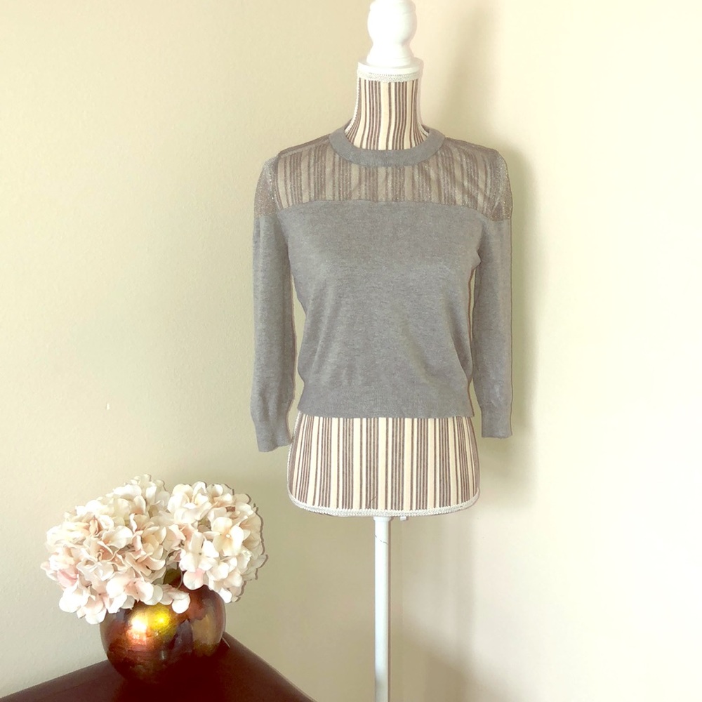 H&M Sheer Crop Sweater